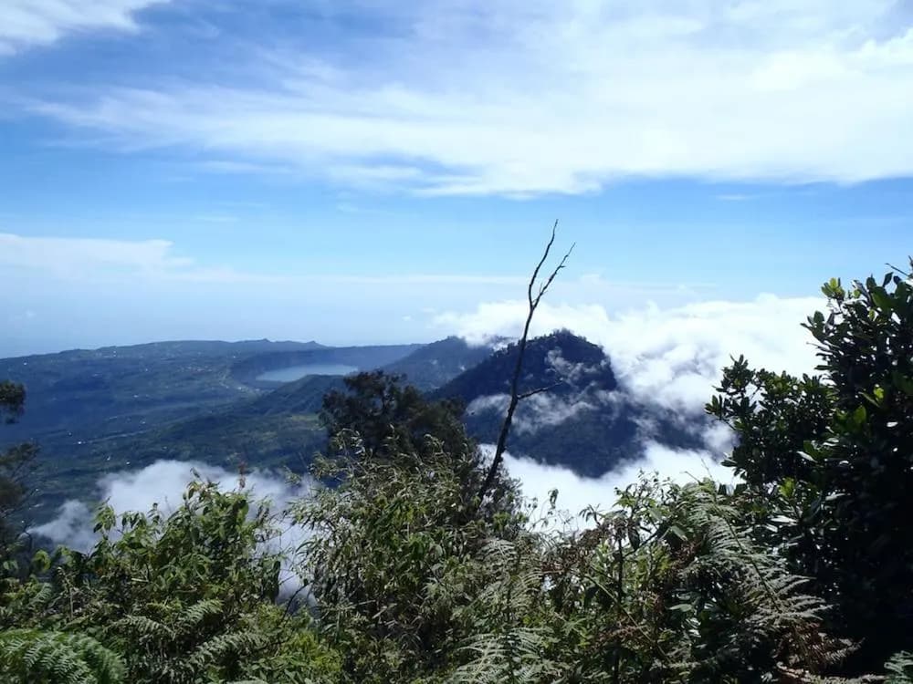 A mountain viewpoint above the clouds